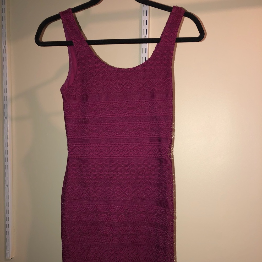 Garage dark pink dress